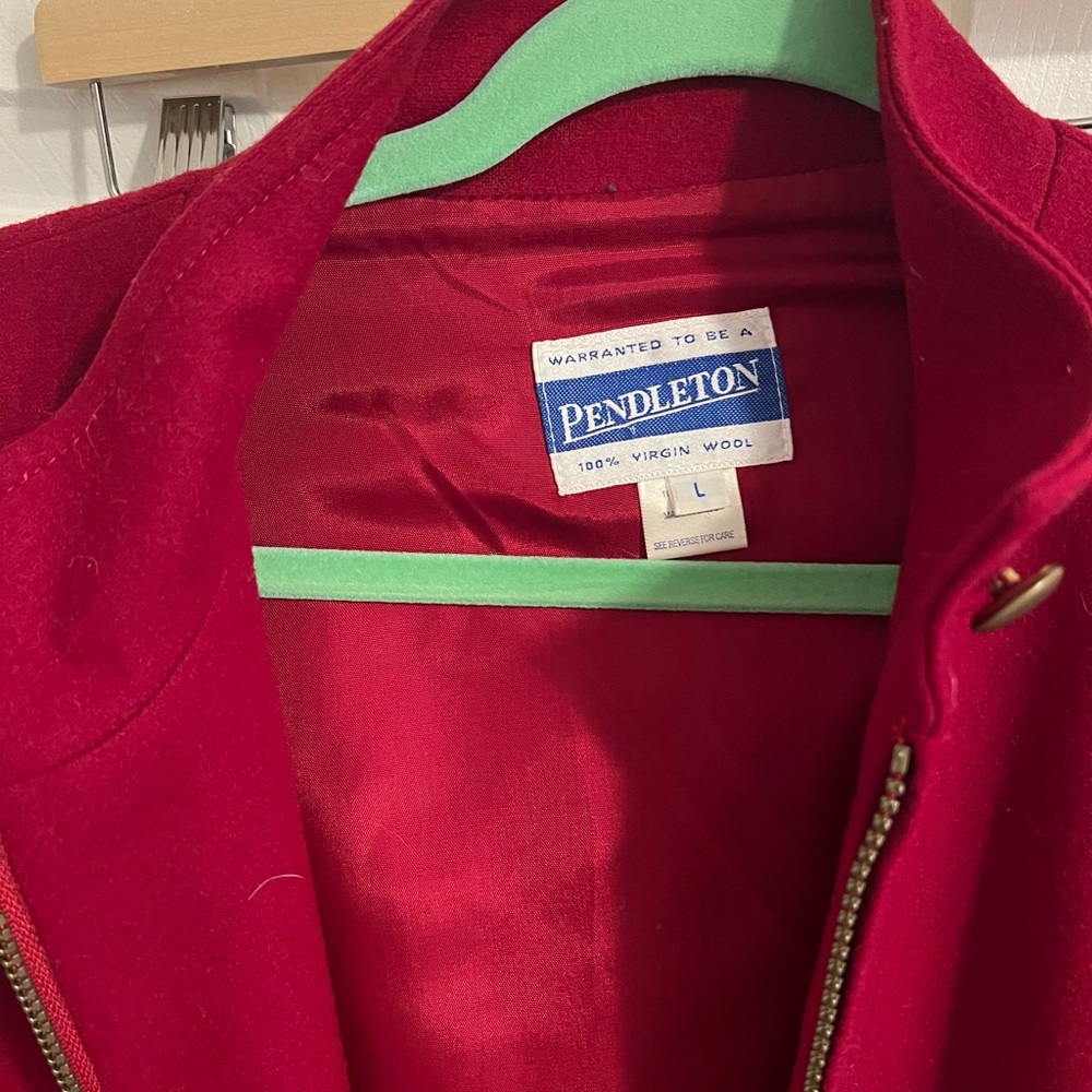 Vintage red Pendleton wool jacket size large
